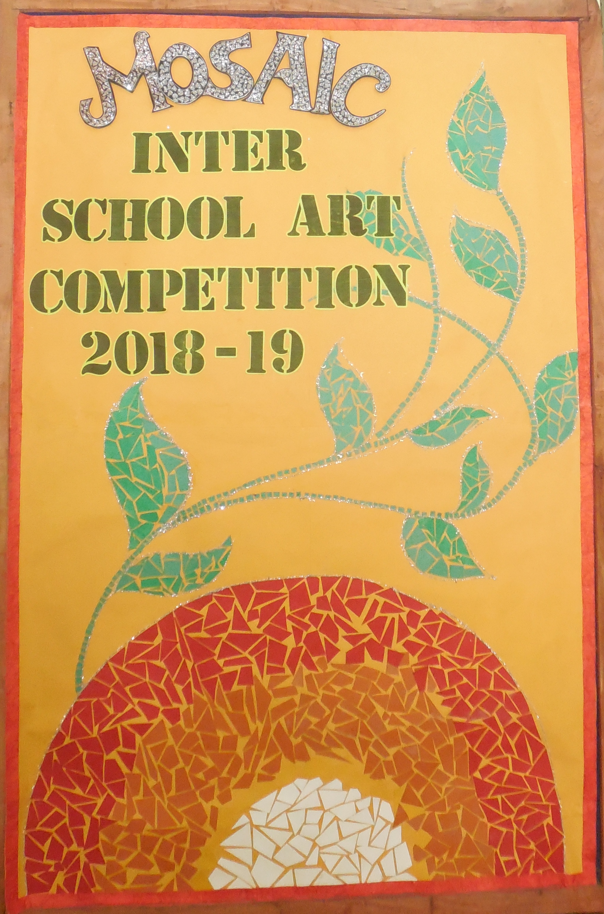 Mosaic Inter School Art Competition 2018 held at Sanskar School